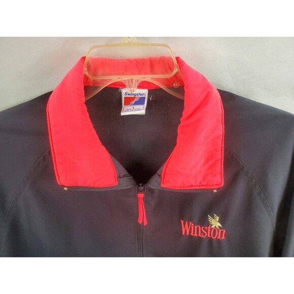 VTG Winston Bomber Jacket Men's Large L Zip Up Varsity Swingster Tag Made in USA - Picture 6 of 9